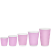 Стакан бумажный 500мл гофрированный лиловый 20шт, Размер стакана: 500, Цвет стакана: Лиловый, Материал: Картон, изображение 3