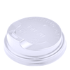 Крышка для бумажных стаканов F-70 белая 50шт, Материал: Пластик, Диаметр крышки, мм: 70, Цвет крышки: Белый, Инд. упаковка: Нет, изображение 2