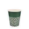 Стакан бумажный 250мл евро однослойный BIO Green 50шт, Размер стакана: 250 Евро, Цвет стакана: С рисунком, Материал: Картон