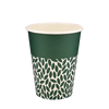 Стакан бумажный 400мл однослойный BIO Green 50шт, Размер стакана: 400, Цвет стакана: С рисунком, Материал: Картон