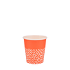 Стакан бумажный 110мл однослойный BIO Orange 50шт, Размер стакана: 110, Цвет стакана: С рисунком, Материал: Картон
