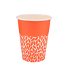 Стакан бумажный 400мл однослойный BIO Orange 50шт, Размер стакана: 400, Цвет стакана: С рисунком, Материал: Картон
