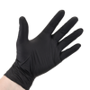 Перчатки нитриловые текстурированные HOFFEN черные S 100шт, изображение 2