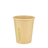 Стакан бамбуковый 270мл однослойный Bamboo Cup 50шт, Размер стакана: 270, Цвет стакана: Крафт, Материал: Бамбук
