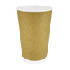 Стакан паперовий 500мл двошаровий крафт 20шт