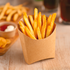 Упаковка для картошки фри крафт 120х90х40мм 50шт, изображение 4