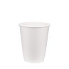 Стакан паперовий 270мл двошаровий White 25шт, Розмір стакана: 270, Колір стакана: Білий, Матеріал: Картон