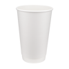 Стакан бумажный 500мл двухслойный White 25шт, Размер стакана: 500, Цвет стакана: Белый, Материал: Картон