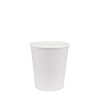 Стакан паперовий 185мл двошаровий White Sensitive 25шт, Розмір стакана: 185, Колір стакана: Білий, Матеріал: Картон