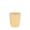 Стакан паперовий 185мл двошаровий Вамвоо Cup 25шт, Розмір стакана: 185, Колір стакана: Крафт, Матеріал: Картон