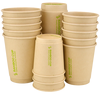 Стакан паперовий 270мл двошаровий Вамвоо Cup 25шт, Розмір стакана: 270, Колір стакана: Крафт, Матеріал: Картон, изображение 2