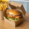 Упаковка для бургера крафт 95х95х70мм 25шт, изображение 3