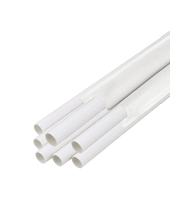 Паперова трубочка в індивідуальній упаковці Біла 200х6мм 50шт
