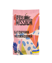 Батончик Food Mission малиновий 40г
