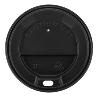 Кришка для паперових стаканів ST-91 чорна 50шт