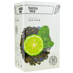 Чай черный с бергамотом Эрл Грей Hello Tea 20шт х 2г
