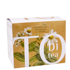 Чай травяной Ромашка-мята TOBI 20шт х 2,5г