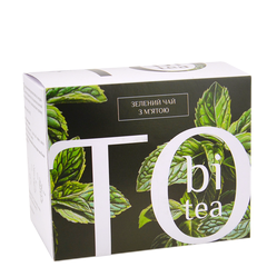 Чай зеленый с мятой TOBI 20шт х 2,5г