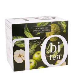 Чай зеленый Саусеп с яблоком TOBI 20шт х 2,5г