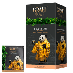 Чай пуер Gold Puer с ароматом мандарина Graff 20шт х 1.8г