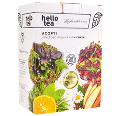 Чай фруктово-ягодный Ассорти 4 вкуса Hello Tea 20шт х 2г