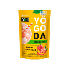 Концентрат YOGODA Коктейль Пряная клубника 50 г порционная основа