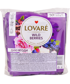 Чай черный LOVARE Wild Berries - Дикая ягода 50х2,0г