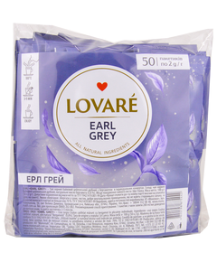 Чай черный LOVARE Earl Grey - с Бергамотом 50х2,0г