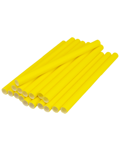 Трубочки для коктейлей бумажные BUBBLE TEA Желтые 200х11мм - 100шт