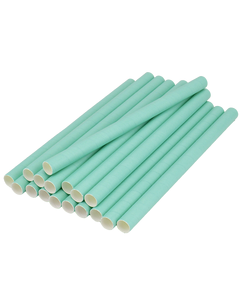 Трубочки для коктейлів паперові BUBBLE TEA Зелені 100 шт (200х11 мм)