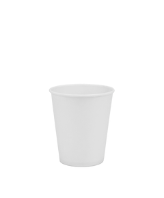 Стакан паперовий 175мл одношаровий білий 50шт, Розмір стакана: 175, Колір стакана: Білий, Матеріал: Картон