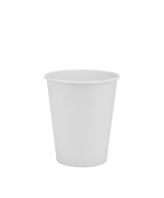 Стакан паперовий 250мл одношаровий білий 50шт, Розмір стакана: 250, Колір стакана: Білий, Матеріал: Картон
