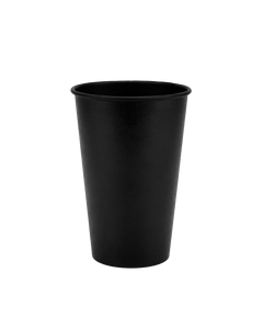 Стакан бумажный 340мл однослойный Black in Black 50шт, Размер стакана: 340, Цвет стакана: Черный