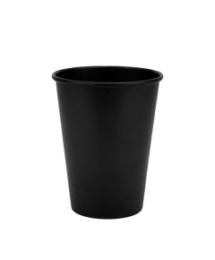 Стакан бумажный 400мл однослойный Black in Black 50шт, Размер стакана: 400, Цвет стакана: Черный