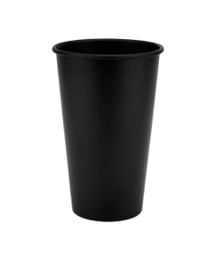 Стакан бумажный 500мл однослойный Black in Black 50шт, Размер стакана: 500, Цвет стакана: Черный