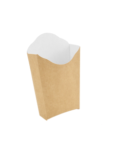Упаковка для картошки фри крафт-белый 150х85х35мм 50шт