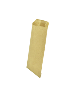 Бумажный пакет цельный крафт буро-коричневый 170х70 мм (1366)