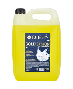 Засіб для миття посуду DiЄvo Gold Lemon Premium жовтий каністра 5л