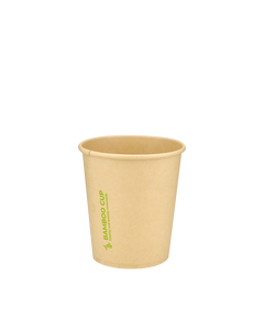 Стакан бамбуковый 185мл однослойный Bamboo Cup 50шт, Размер стакана: 185, Цвет стакана: Крафт, Материал: Бамбук