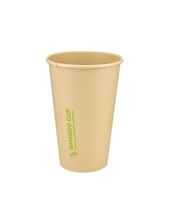 Стакан бамбуковый 340мл однослойный Bamboo Cup 50шт, Размер стакана: 340, Цвет стакана: Крафт, Материал: Бамбук