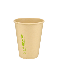 Стакан бамбуковый 400мл однослойный Bamboo Cup 50шт, Размер стакана: 400, Цвет стакана: Крафт, Материал: Бамбук