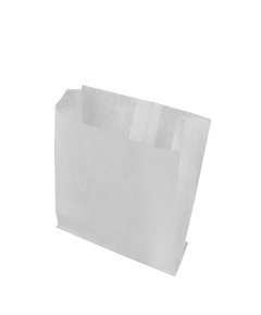 Паперовий пакет білий жиростійкий 140х120х50мм 100шт