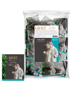 Чай чорний байховий Earl Grey з ароматом бергамоту Graff 50шт х 1.8г