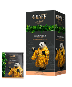 Чай пуер Gold Puer з ароматом мандарина Graff 20шт х 1.8г