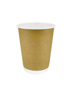 Стакан паперовий 400мл двошаровий крафт 25шт