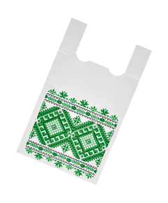 Пакет майка Вишиванка 30x50 см 18 мкм 100 шт