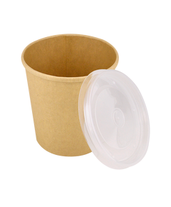 Кришка для супника крафт D-115мм 750/930мл 50шт