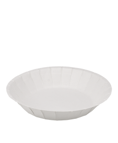 Тарілка картонна глибока біла ламінована 200х35мм 25шт