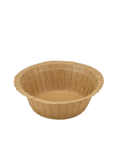 Тарілка картонна глибока крафт ламінована 155х55мм 25шт