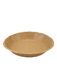 Тарілка картонна глибока крафт ламінована 200х35мм 25шт